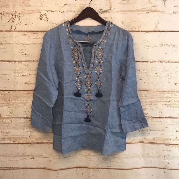Lilly Pulitzer Tops - Lilly Pulitzer Boho V Neck Festival Top